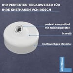 LICHTBLAU Hamur deflektörü 619166 00619166 Bosch MUM4 MUM5 MUM Seri 2 beyaz | Bosch mutfak robotları için uygun yoğurma kancası kazıyıcı - Seçenekler: Teigabweiser 619166, Rührbesen 650543