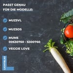 LICHTBLAU Sürgülü çark 630760 00630760 2'li set MUM5 | MUZ5DS, MUZ5VL Veggie Love ve Bosch MUM Seri 2 için uygundur