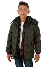Life For Moda Erkek Çocuk İçi Peluş Astarlı Çıkarılabilir Kapüşonlu Su Geçirmez Mont 5053