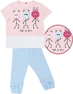 Life Is Fun Kız Çocuk T-shirt Tayt Takım