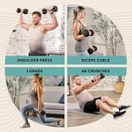 Lifepro Ayarlanabilir Dambıl - 6,8 kg 11,3 kg 19,5 kg 55 lb 90 lb 6in1 Dambıl Ayarlanabilir Ağırlık, Kompakt Hızlı Ayarlanabilir Halter Seti/Tek Vücut Egzersizleri ve Fitness Ev Spor Salonu için