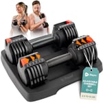 Lifepro Ayarlanabilir Dambıl - 6,8 kg 11,3 kg 19,5 kg 55 lb 90 lb 6in1 Dambıl Ayarlanabilir Ağırlık, Kompakt Hızlı Ayarlanabilir Halter Seti/Tek Vücut Egzersizleri ve Fitness Ev Spor Salonu için