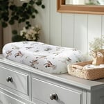 LifeTree Muslin Bebek Şezlong Kılıfı Nötr, Yenidoğan Slipcover Şezlong Kılıfı, Erkek Kız Bebek için, Yumuşak%70 Viskoz Bambu ve%30 Pamuk, Sadece Kılıf, Yeşilbaş Ördek Desenli