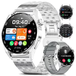LIGE Akıllı Saat Erkek Bluetooth Görüşme, 1,39 inç HD Akıllı Saat Kalp Hızı Uyku 100+ Spor Modu, Su Geçirmez IP68 Akıllı Saat Android iOS için