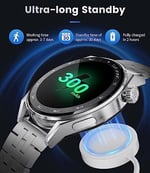 LIGE Akıllı Saat Erkek Bluetooth Görüşme, 1,39 inç HD Akıllı Saat Kalp Hızı Uyku 100+ Spor Modu, Su Geçirmez IP68 Akıllı Saat Android iOS için