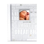 Lil Peach First 5 Years Dream Big Wordplay Bebek Hafıza Defteri, Yeni ve Bekleyen Ebeveynler için Cinsiyetten Ayrılmış Bebek Hatırası, Hamilelik ve Kilometre Taşı Günlüğü, Gri