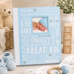 Lil Peach First 5 Years Dream Big Wordplay Bebek Hafıza Kitabı, Bebek Hatıra Günlüğü, Yeni ve Bekleyen Ebeveynler İçin Hediye, 46 Dolgu Sayfası, Mavi 1 Adet (1'li Paket)