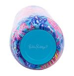 Lilly Pulitzer 10 oz Sapsız Şampanya Flüti, Kapaklı Küçük Paslanmaz Çelik Bardak, Çift Duvarlı Yalıtımlı Metal Kupa, Kumda İhtişam