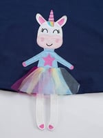 Lilycorn Lacivert Kız Çocuk Elbise