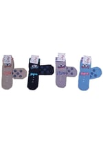 Lilyy Baby & Kids Socks Lilyy 6 Çift Taban Kaydırmaz Soket Çorap Çok Renkli 3-4 Yaş
