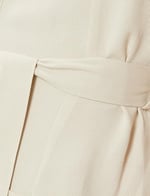 Linen Blend Sleeveless Midi Dress