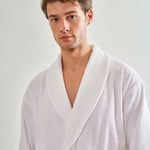 Linens Soft Pamuk Bornoz Beyaz L