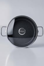 Lines Granit Rozella Karnıyarık Tencere Gri - 30 cm