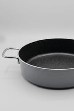 Lines Granit Rozella Karnıyarık Tencere Gri - 28 cm