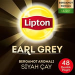 Lipton Earl Grey Bergamot Aromalı Demlik Poşet Çay 48'li Paket