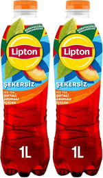 Lipton Ice Tea Şekersiz Şeftali Şekersiz İçecek 1000 ml 2li paket