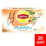 Lipton Slim Plus Kayısılı Bitki Meyve Çayı, 20'li