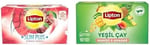 Lipton Slim Plus Kiraz Saplı Bardak Süzen Poşet Bitki Çayı 20'li Paket, 40 g ve Lipton Mango ve Ananaslı Tropikal Bardak Poşet Yeşil Çay 20'li Paket