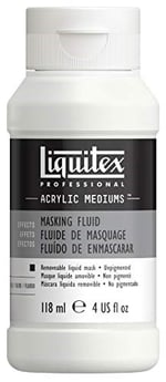 Liquitex 5404 Maskeleme Malzemesi, Akrilik Boya, Sulu Boya için, Tuval, Kağıt, Ahşap için Kazıma Krepi, Su Geçirmez ve Çıkarılabilir, 118  - Seçenekler: 118ml - Maskiermalmedium, 1 stück (1er Pack)...