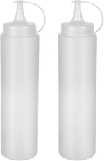 Lirazon 2 Adet Sos Şişesi 700 Ml Plastik Yağlık Sirkelik Ketçap Mayonez Sızdırmaz Sosluk Yağdanlık