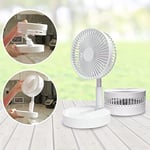 LIVINGTON Fold & Cold – Uzatılabilir Mini Vantilatör, Pilli, Güçlü USB Vantilatör, 10 Saat Çalışma Süresi, Esnek Ayaklı ve Masa Vantilatörü, 1 m Yüksekliğe Kadar Uzatılabilir