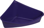 Lixit Gelincikler, Tavşanlar, Sıçanlar, Kobaylar ve Diğer Küçük Hayvanlar için Köşe Çöp Tavası (Mavi 1'li Paket) - Seçenekler: Small, Small (3 paketi)