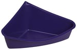 Lixit Gelincikler, Tavşanlar, Sıçanlar, Kobaylar ve Diğer Küçük Hayvanlar için Köşe Çöp Tavası (Mavi 1'li Paket) - Seçenekler: Small, Small (3 paketi)