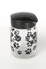 Lixit Köpekler, Kediler, Küçük Hayvanlar ve Kuşlar için Yiyecek ve Ödül Saklama Kavanozları. (1,814 ml, Gri) - Seçenekler: 44oz, 64oz, 128oz