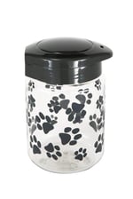 Lixit Köpekler, Kediler, Küçük Hayvanlar ve Kuşlar için Yiyecek ve Ödül Saklama Kavanozları. (1,814 ml, Gri) - Seçenekler: 44oz, 64oz, 128oz