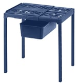 LockerMate Ayarlanabilir Raf Dolap Rafı ve Düzenleyici, Dolabınıza Uyacak Şekilde Uzatılır, Kullanımı Kolay, Okul, İş, Spor Salonu için Mükemmel, Saklama Çekmecesi Dahil, Mavi (5025-NVY)