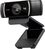 Logitech C922 PRO HD Web Kamerası, 1080p/30 FPS Çözünürlük, RightLight 2 ile Otomatik Işık Düzeltme, Çift Gürültü Önleyici Mikrofon, Premium XSplit Lisanslı, Siyah