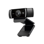 Logitech C922 PRO HD Web Kamerası, 1080p/30 FPS Çözünürlük, RightLight 2 ile Otomatik Işık Düzeltme, Çift Gürültü Önleyici Mikrofon, Premium XSplit Lisanslı, Siyah