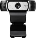 Logitech C930 HD Webcam (1080p ve USB Bağlantısı) Siyah/Gümüş Rengi - Seçenekler: şık, minimalist, modern, 4K web kamerası, profesyonel...