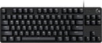 Logitech G G413 SE TKL Kablolu Oyuncu Klavyesi, Dokunsal Mekanik Anahtarlar, Arkadan Aydınlatmalı, Windows, macOS ile Uyumlu, Siyah