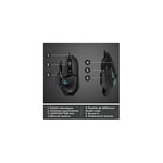 Logitech G G502 HERO Kablolu Oyuncu Mouse, LIGHTSYNC Teknolojisi, 25.600 DPI, 11 Programlanabilir Tuş, 121 gr Ağırlık, Siyah