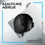 Logitech G G502 X Kablolu Oyun Mouse'u, LIGHTFORCE Hibrit Optik-Mekanik Ana Anahtarlar, HERO 25K Oyun Sensörü, MacOS, Windows ve PC ile Uyumlu, Siyah