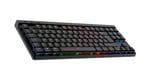 Logitech G G515 LIGHTSPEED TKL Düşük Profilli Kablosuz Oyun Klavyesi, LIGHTSYNC RGB, İnce Sayısal Tuş Takımsız Tasarım, PBT Tuş Kapakları, İngilizce Tuş Dizilimi, Siyah