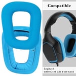 Logitech G430, G930, G35, F450, G432, G332 Kulaklıklar, Kulak Kılıfları için Yedek Kulak Pedleri (Mesh Kumaş/Mavi)