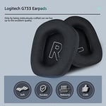 Logitech G733 Oyun Kulaklığı için Kumaş Yedek Kulak Pedleri, Logitech G335 Kablosuz Kulaklık, Yumuşak Mesh Kumaş ve İzolasyon Köpüğü ile Kulaklık Aksesuarları (Siyah)