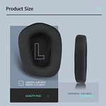 Logitech G733 Oyun Kulaklığı için Kumaş Yedek Kulak Pedleri, Logitech G335 Kablosuz Kulaklık, Yumuşak Mesh Kumaş ve İzolasyon Köpüğü ile Kulaklık Aksesuarları (Siyah)