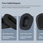 Logitech G733 Oyun Kulaklığı için Kumaş Yedek Kulak Pedleri, Logitech G335 Kablosuz Kulaklık, Yumuşak Mesh Kumaş ve İzolasyon Köpüğü ile Kulaklık Aksesuarları (Siyah)