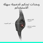 Logitech H390 Kablolu Kulak Üstü Mikrofonlu Kulaklık, Dijital Stereo Ses, Katlanabilir Gürültü Önleyici Mikrofon, Kablo Üzeri Denetimler, Siyah