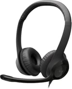 Logitech H390 Kablolu Kulak Üstü Mikrofonlu Kulaklık, Dijital Stereo Ses, Katlanabilir Gürültü Önleyici Mikrofon, Kablo Üzeri Denetimler, Siyah