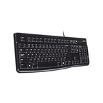 Logitech K120 USB Kablolu Klavye, Sayısal Tuş Takımına Sahip, Sıvı Dökülmelerine Dayanıklı, Türkçe Q Klavye, Siyah