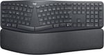 Logitech K860 ERGO Gelişmiş Ergonomik Kablosuz Klavye, Bilek Desteği, Bluetooth ve USB Bağlantılı, Sessiz, Özelleştirilebilir Tuşlu, Konforlu Bölünmüş Türkçe Q Klavye, Siyah