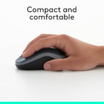 Logitech M185 kablosuz fare, 2,4 GHz USB nano alıcılı, 12 ay pil ömrü, 1000 DPI optik izleme, sol ve sağ elini kullananlar için, PC, Mac, dizüstü bilgisayar ile uyumlu, kırmızı