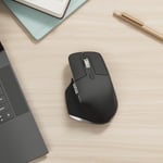 Logitech Mac için MX Master 3S Performans Kablosuz Mouse, 8.000 DPI, Apple ve iPad için, Sessiz, Ergonomik, Ultra Hızlı Kaydırma, Çoklu Cihaz Özelliği, Bluetooth, Siyah