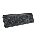 Logitech MX Keys S Kablosuz Klavye, Düşük Profil, Akıcı Hassas Sessiz Yazma, Programlanabilir Tuşlar, Arkadan Aydınlatma, Bluetooth, USB C Şarj Edilebilir, Siyah