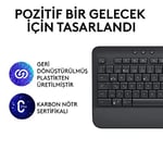 Logitech Signature K650 Tam Boyutlu Kablosuz Klananye, Bilek Desteği, BLE Bluetooth naneya Logi Bolt USB, Derin Yastıklı Tuşlar, Tuş Takımı, PC/Windows/Mac ile Uyumlu, Siyah