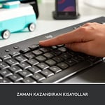 Logitech Signature K650 Tam Boyutlu Kablosuz Klananye, Bilek Desteği, BLE Bluetooth naneya Logi Bolt USB, Derin Yastıklı Tuşlar, Tuş Takımı, PC/Windows/Mac ile Uyumlu, Siyah